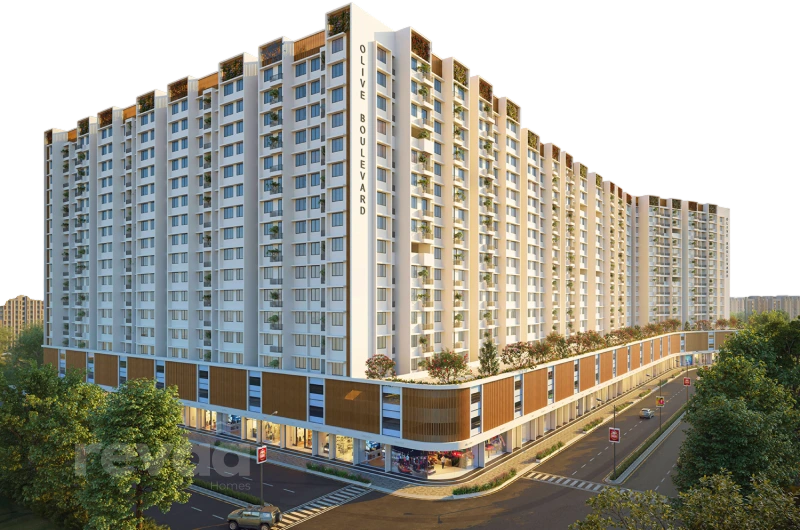 Olive Boulevard New Panvel banner elevation